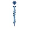 Newport Fasteners Concrete Screw, 1/4" Dia., Flat, 4 in L, Steel Ceramic Coating, 100 PK 873975